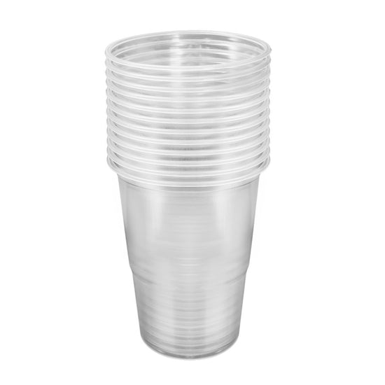 JAUNUMS! Glāzes, PET plastmasas, 400 ml,  12 gab. Image 2