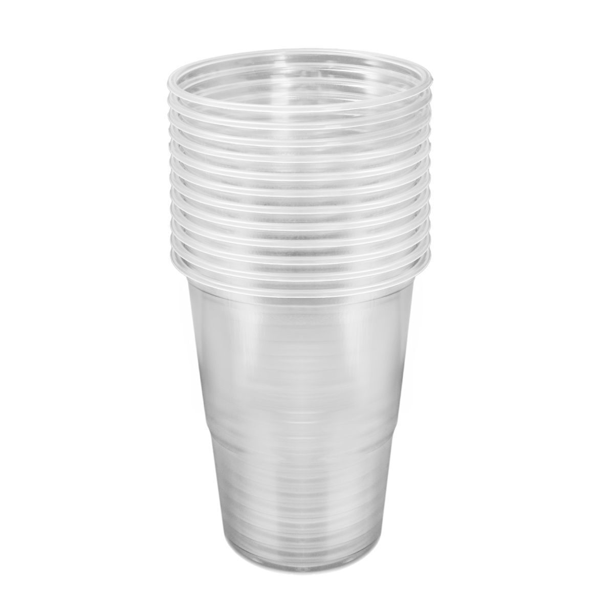 JAUNUMS! Glāzes, PET plastmasas, 400 ml,  12 gab. Image 2