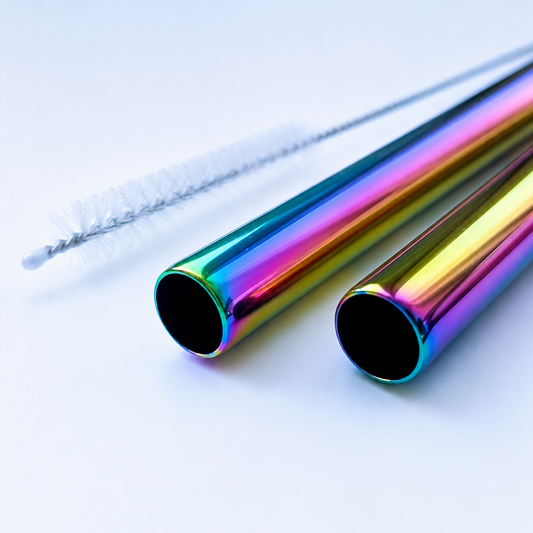 Metal bubble tea straws, chameleon