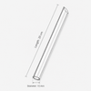 Glass straw for boba drinks