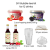 DIY Burbulinės Arbatos Rinkinys 12 Gėrimų Paruošti