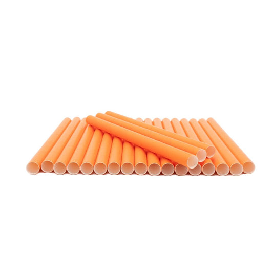 200 gab., Burbuļtējas Papīra Salmiņi, oranžā krāsā Image