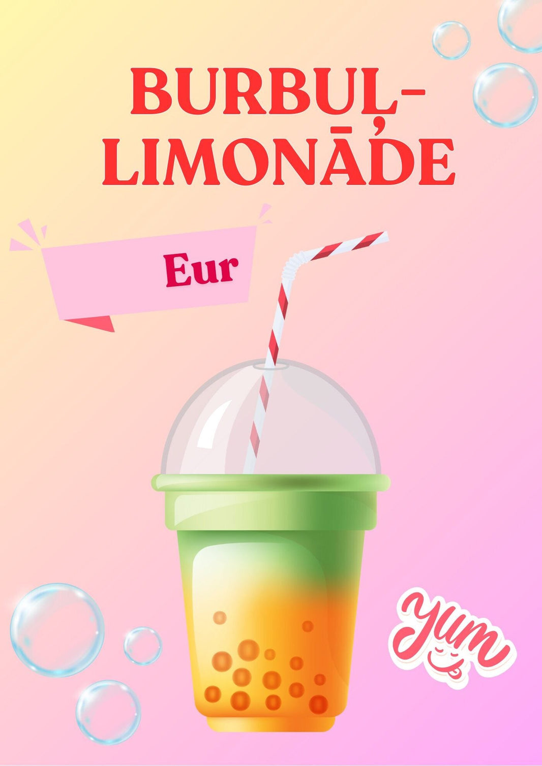 Advertising Materials for Cafés & Bubble Tea Shops – Posters & PDF ...