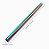 Metal Bubble tea straw, chameleon, 1 pc.