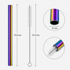 Metal bubble tea straws, chameleon