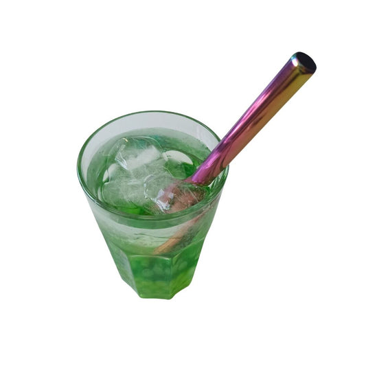 Metāla Bubble tea salmiņš, hameleons, 1 gab.  Image