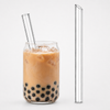 Glass straw for boba drinks