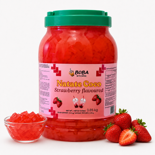 Strawberry-flavoured Nata de Coco Jelly, 3.85 kg